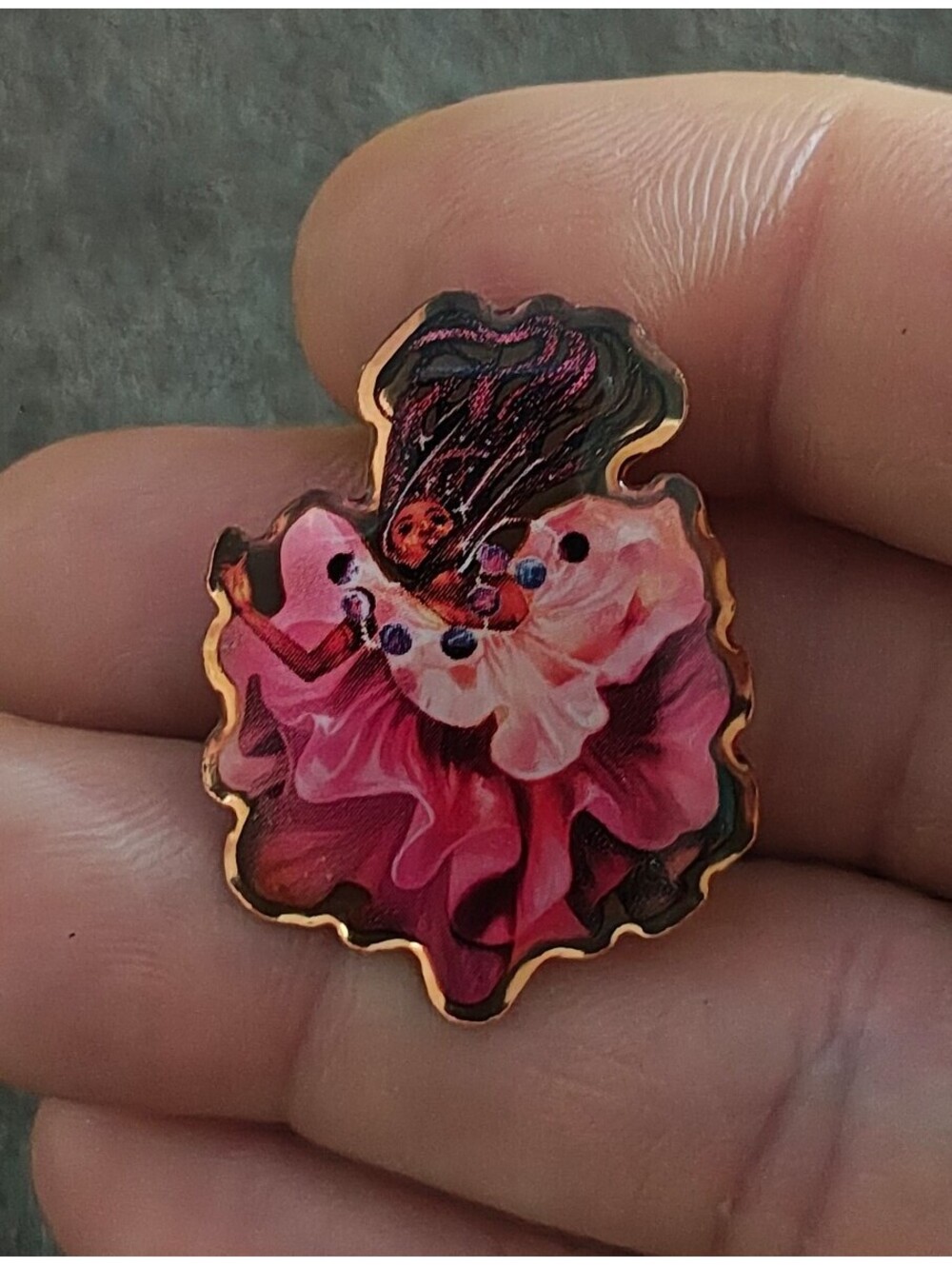 A Phoenix First Shall Burn, I Will Bring My Fire With Me Rose Gold Tone Pin